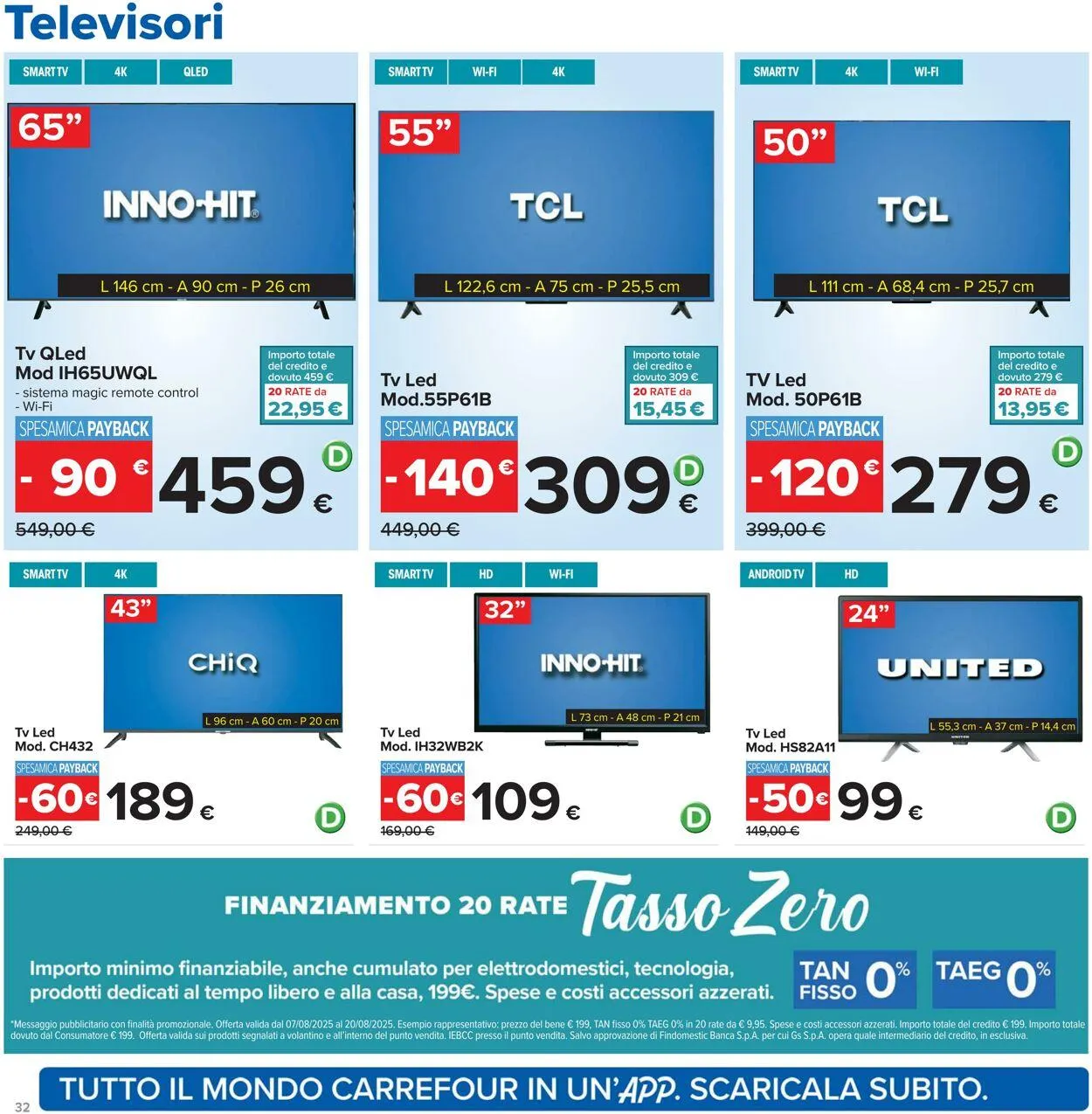 Carrefour Volantino attuale da 7 agosto a 20 agosto di 2025 - Pagina del volantino 32