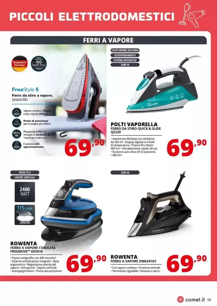 Speciale Piccoli Elettrodomestici  da 7 marzo a 19 marzo di 2025 - Pagina del volantino 19