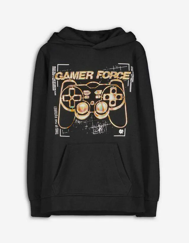 Felpa con cappuccio - Stampa