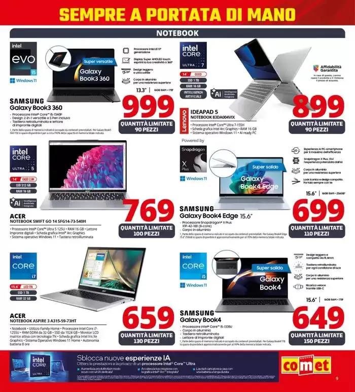 Offerte da Comet! da 20 marzo a 2 aprile di 2025 - Pagina del volantino 9