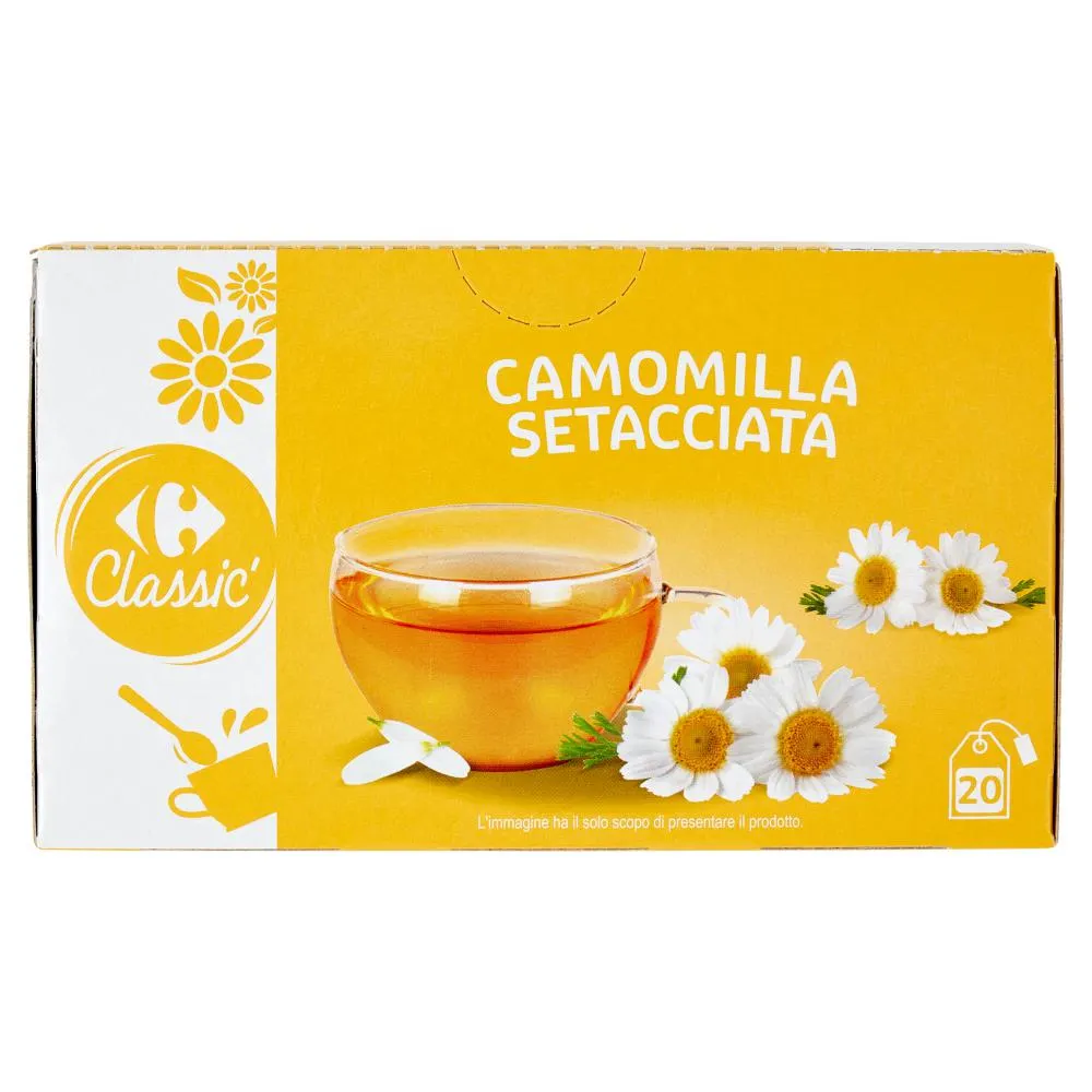 Carrefour Classic Camomilla Setacciata filtri 20 x 1,5 g