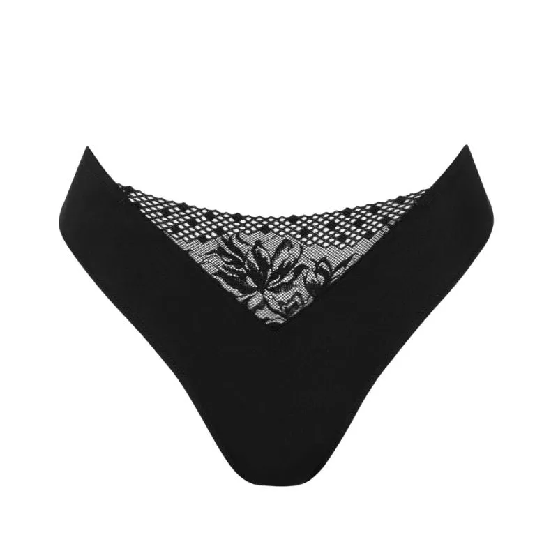 LIS-22305-02- Brasiliana Melanie in pizzo - nero