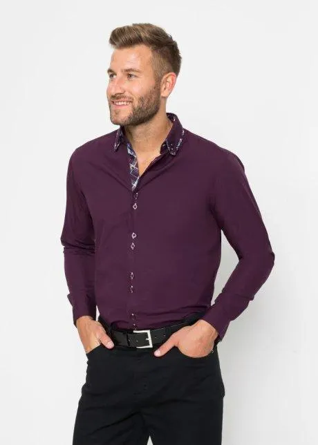 Camicia elegante con colletto doppio