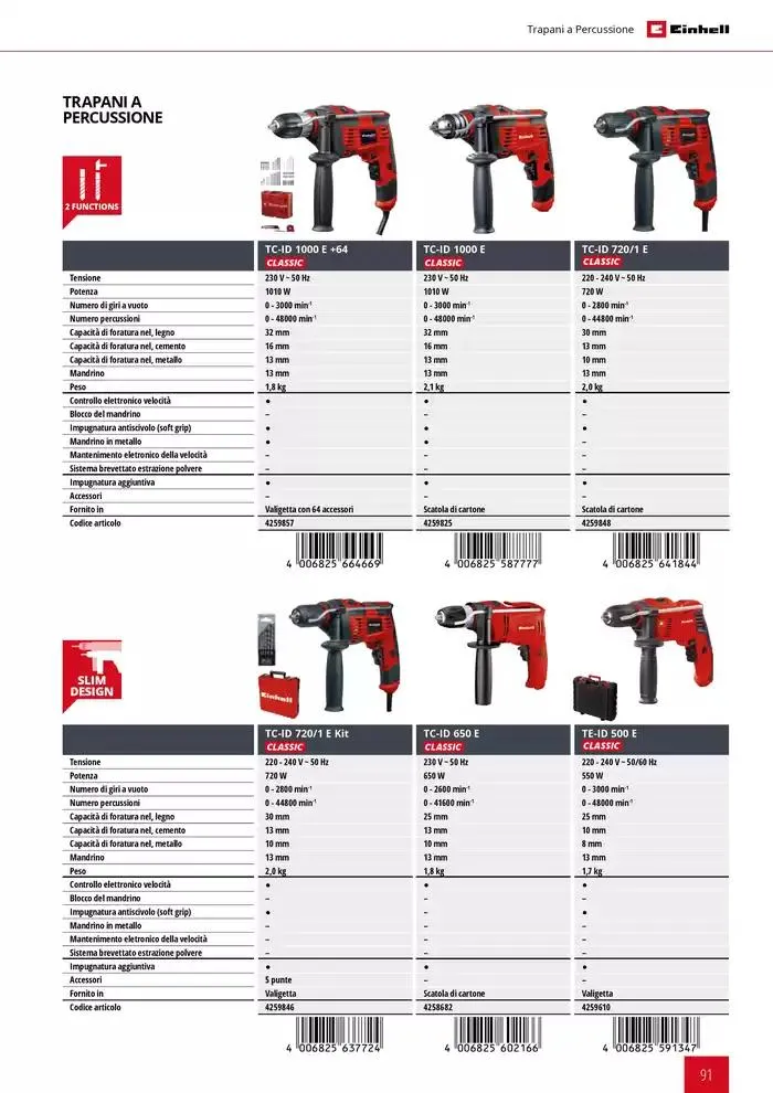 Elettroutensili 2025 da 11 febbraio a 31 dicembre di 2025 - Pagina del volantino 91