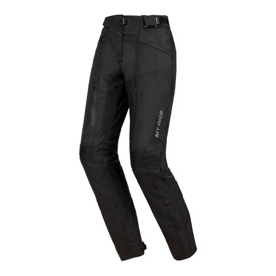 Pantaloni moto da donna Explorer Waterproof Nero/Nero