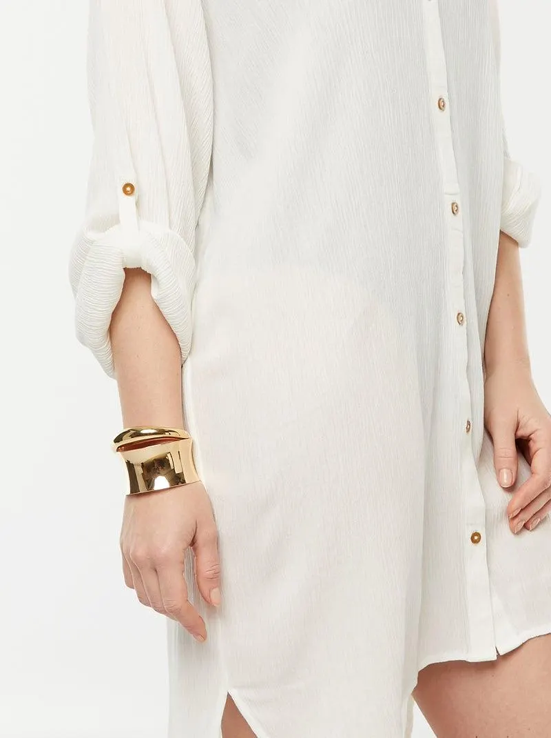 Camicia midi da mare - BIANCO