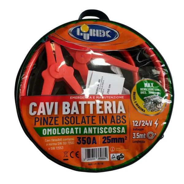 Cavi d’emergenza auto Lubex 25 mm