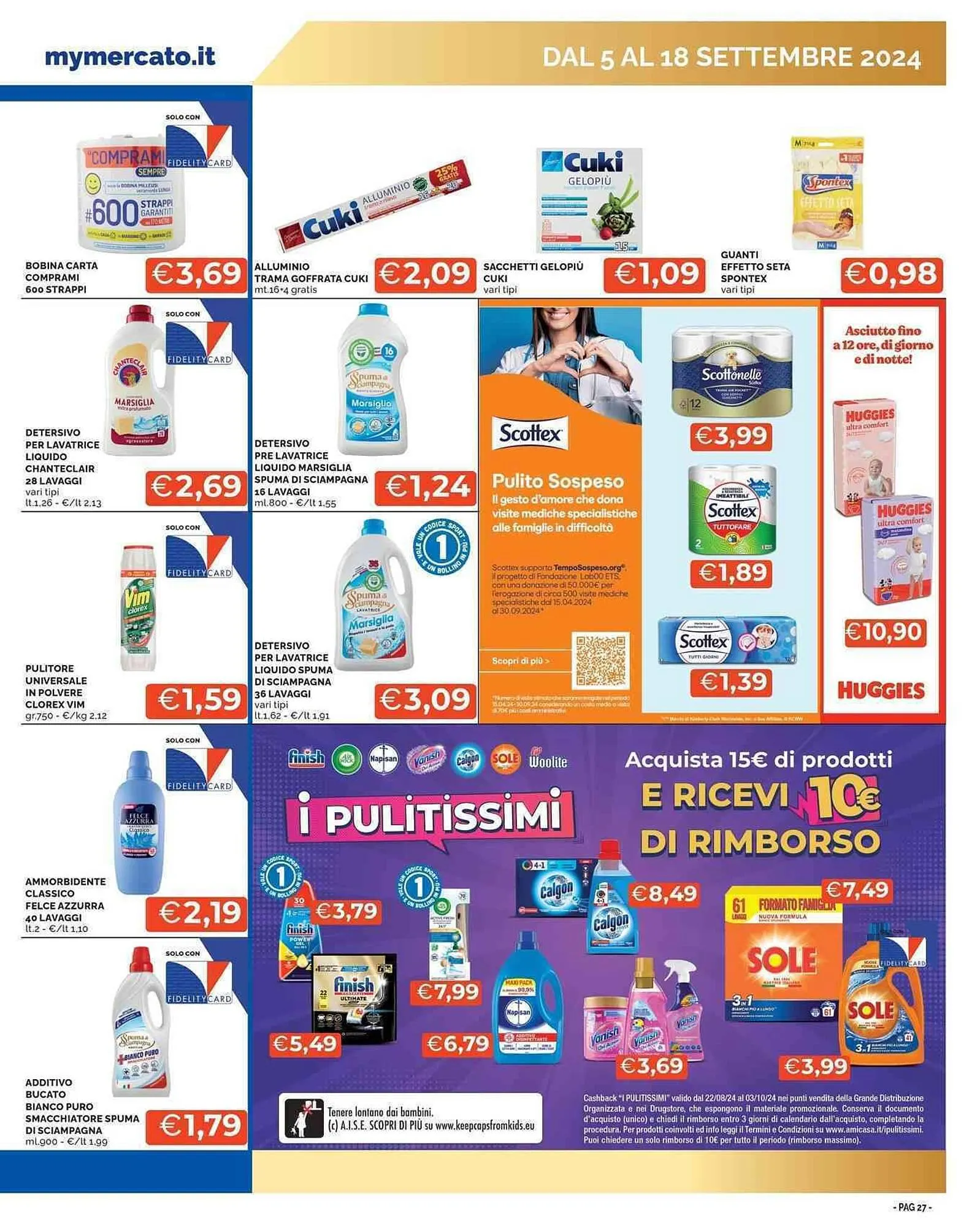 Volantino Mercatò Big da 5 settembre a 18 settembre di 2024 - Pagina del volantino 27