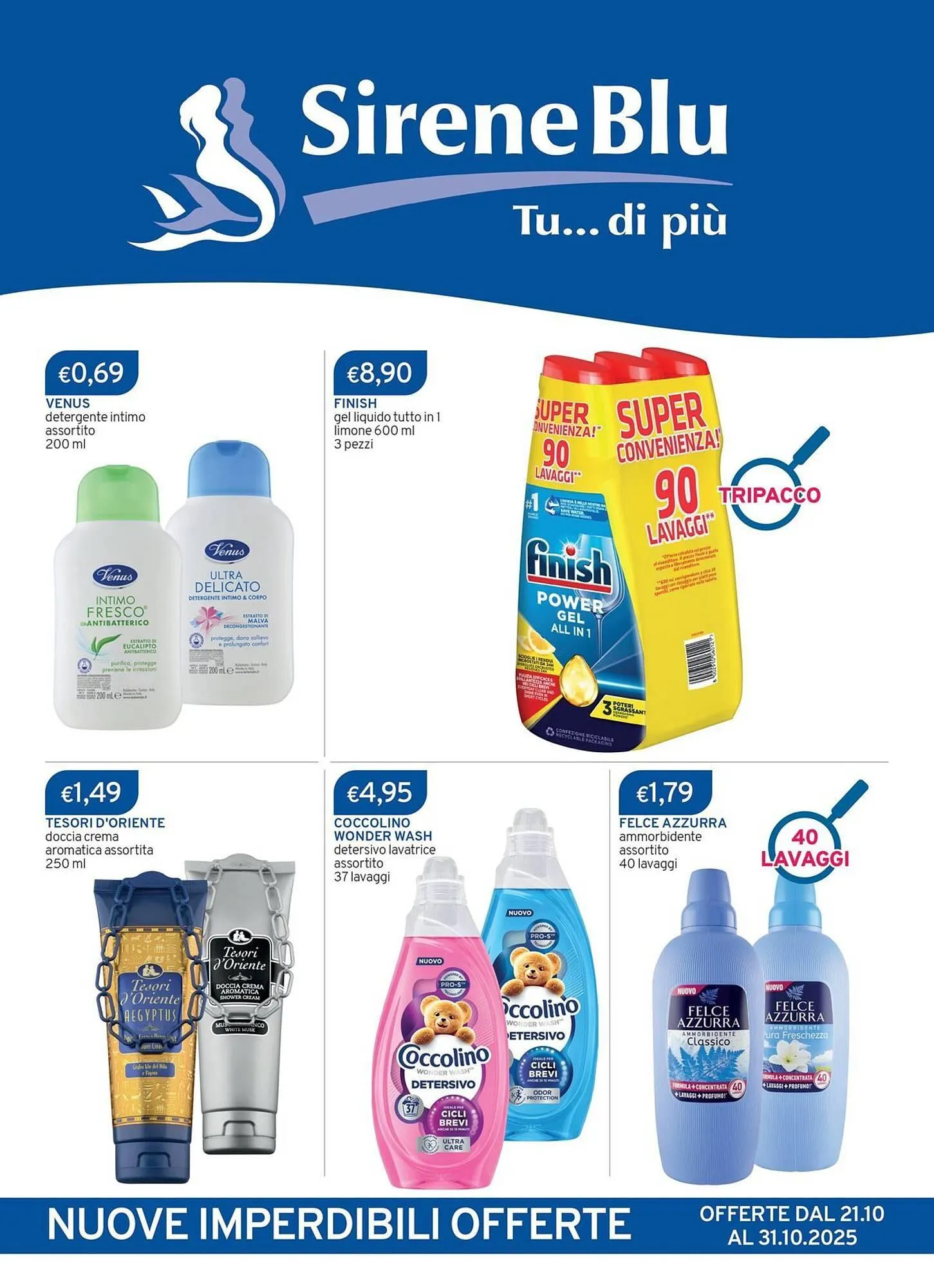 Volantino Sirene Blu da 21 ottobre a 31 ottobre di 2025 - Pagina del volantino 1