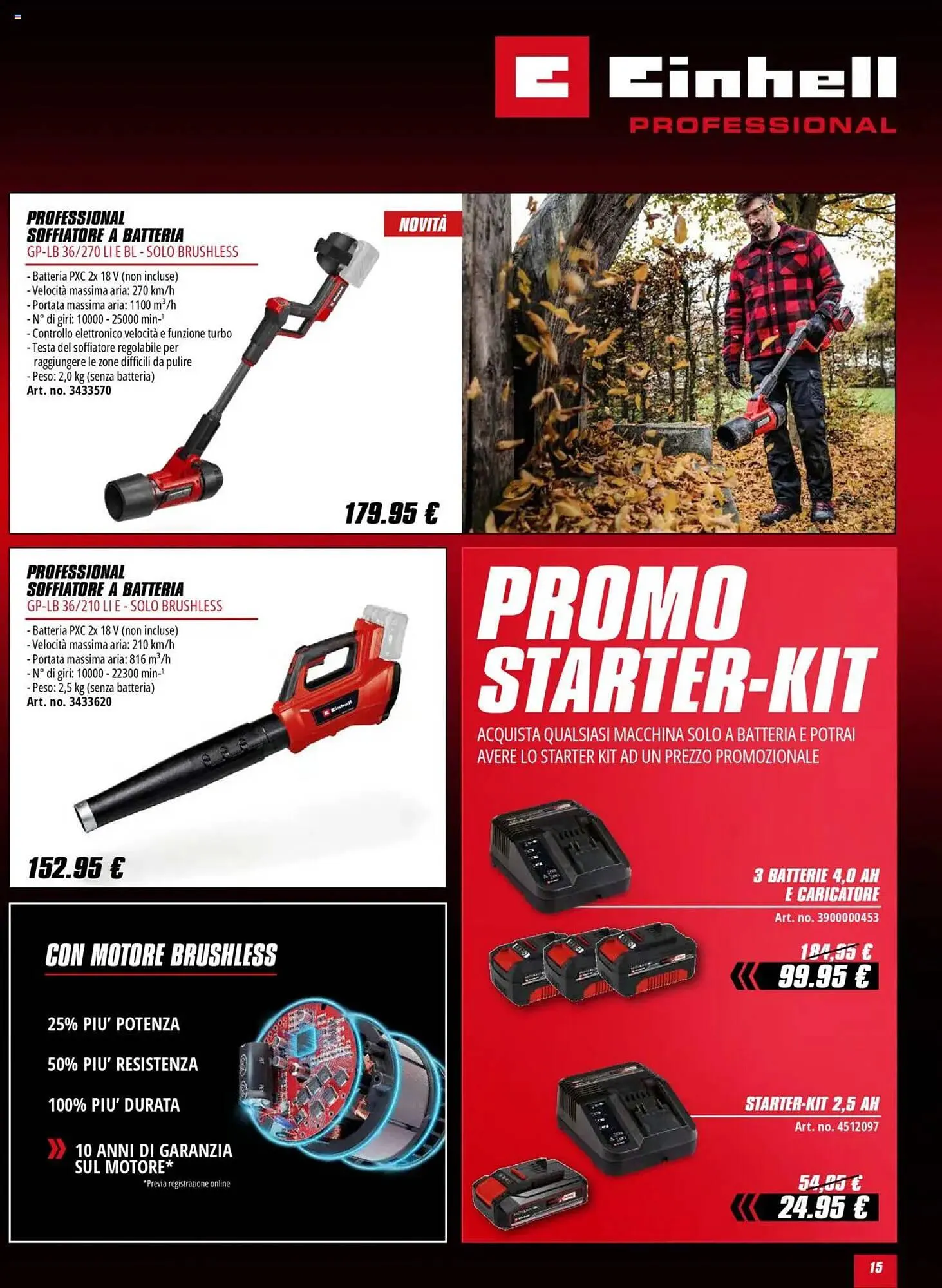 Volantino Einhell da 1 ottobre a 31 gennaio di 2026 - Pagina del volantino 15