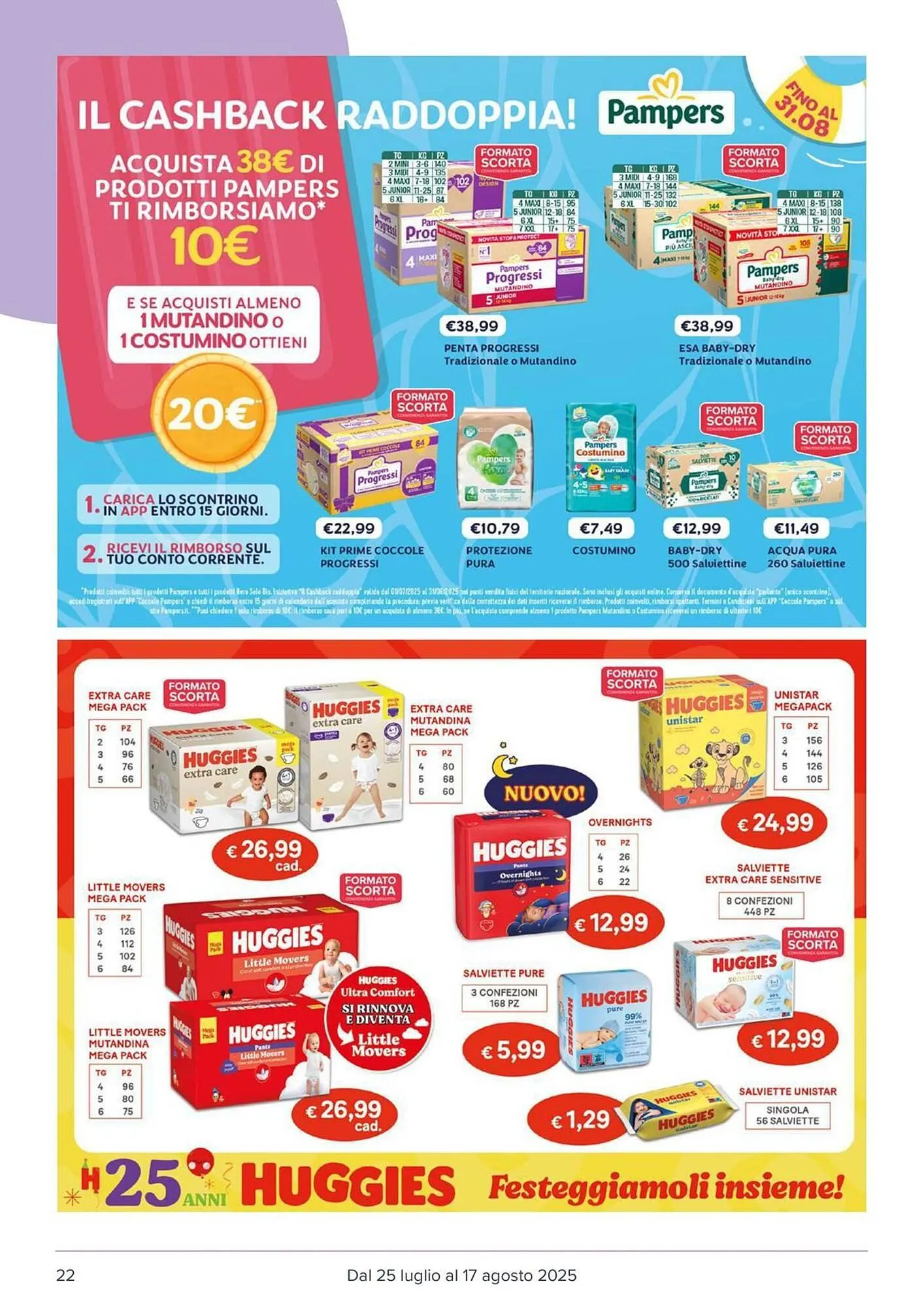 Volantino Io Bimbo da 25 luglio a 17 agosto di 2025 - Pagina del volantino 22