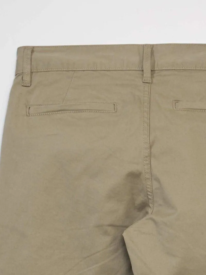 Pantaloni chino slim - L34 - BEIGE