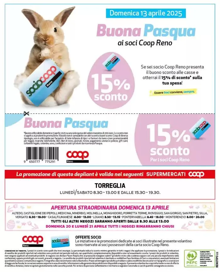 La pasqua alla coop conviene al tuo portafogli e a tutti. da 11 aprile a 22 aprile di 2025 - Pagina del volantino 8