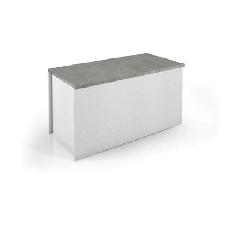Baule Cemento 90x45x45 Bianco