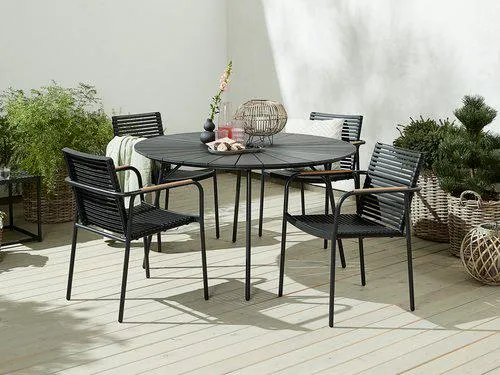 Tavolo RANGSTRUP Ø130 + 4 Sedie NABE