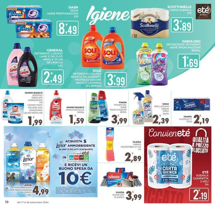 Sono arrivati i nostri prodotti conveniete da 17 settembre a 26 settembre di 2024 - Pagina del volantino 19
