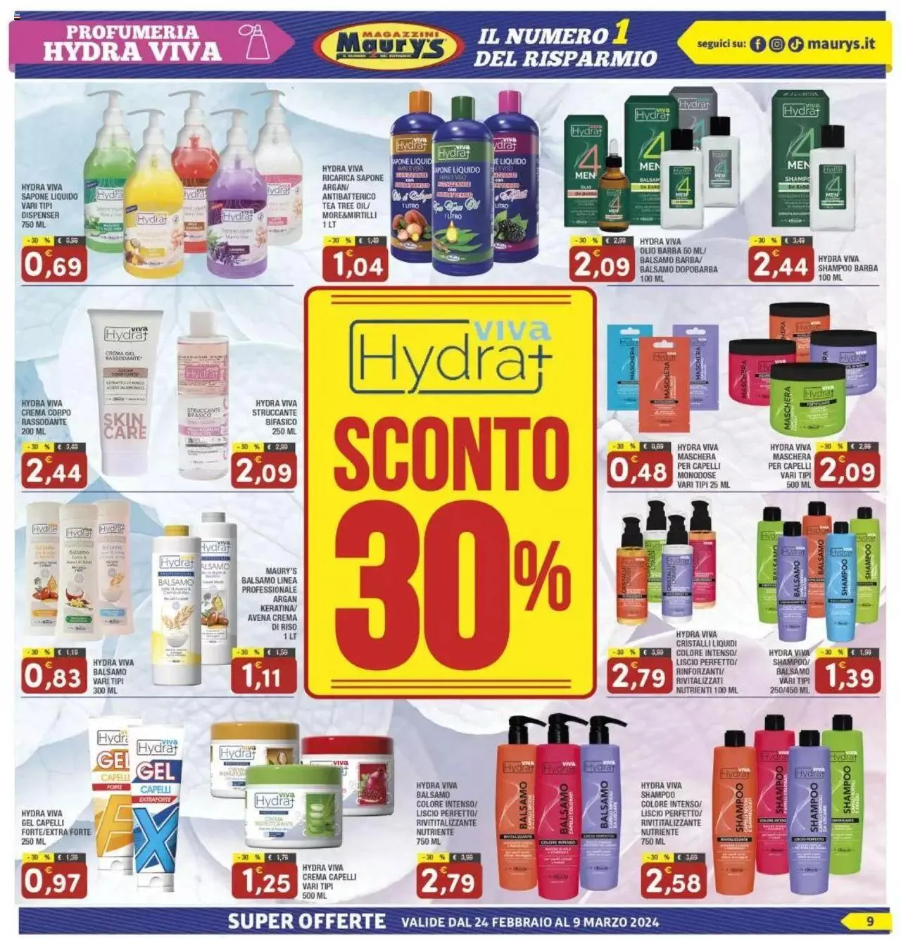 Volantino Maury's da 24 febbraio a 9 marzo di 2024 - Pagina del volantino 9