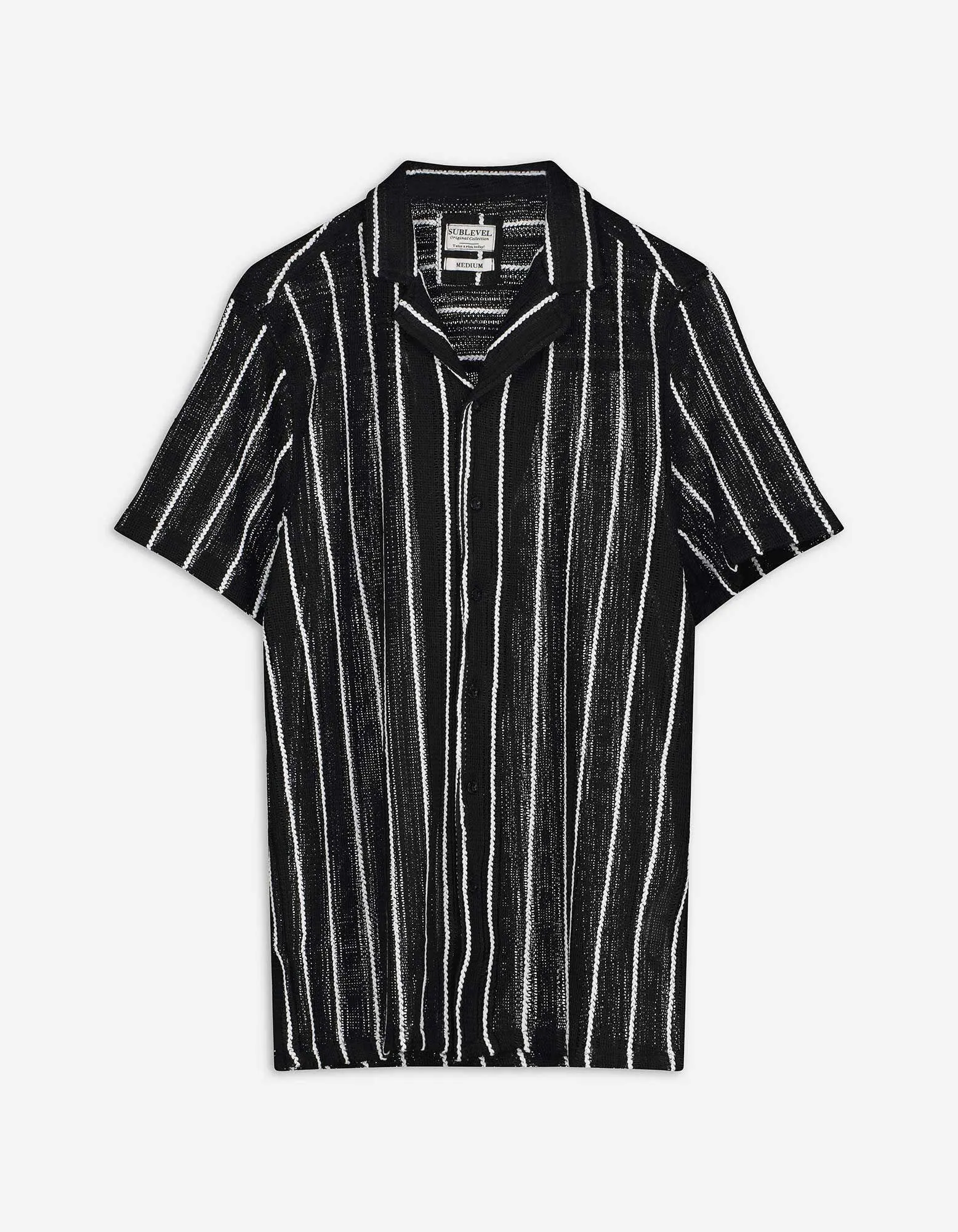 Camicia - Righe - nero