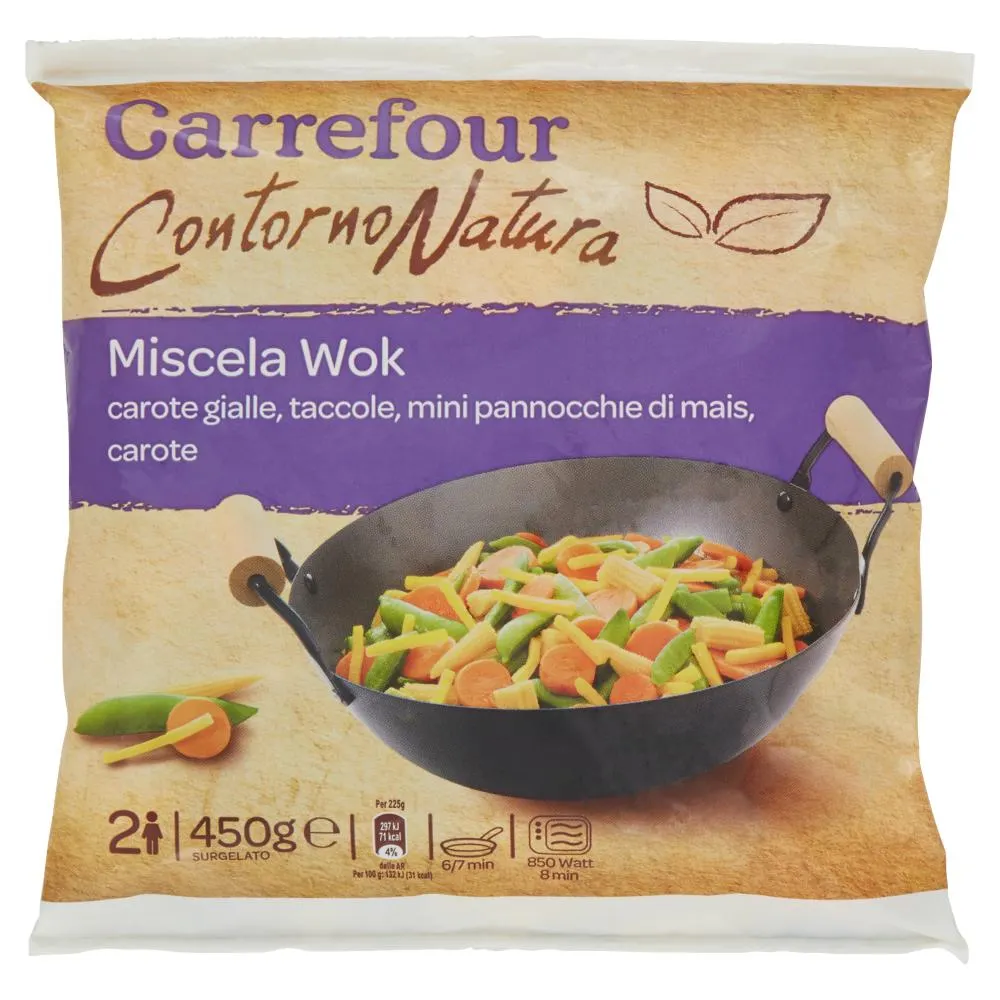 Carrefour Contorno Natura Miscela Wok Surgelato 450 g