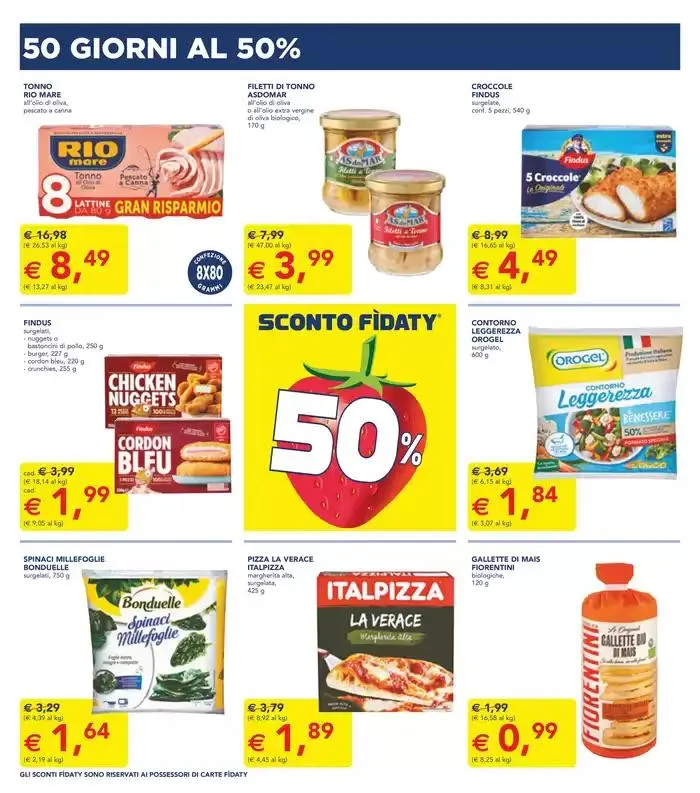 50 giorni al 50% 1° appuntamento da 7 maggio a 21 maggio di 2025 - Pagina del volantino 4