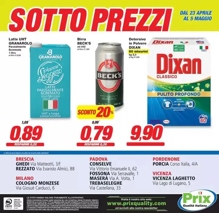 Sotto prezzi da 23 aprile a 5 maggio di 2025 - Pagina del volantino 16