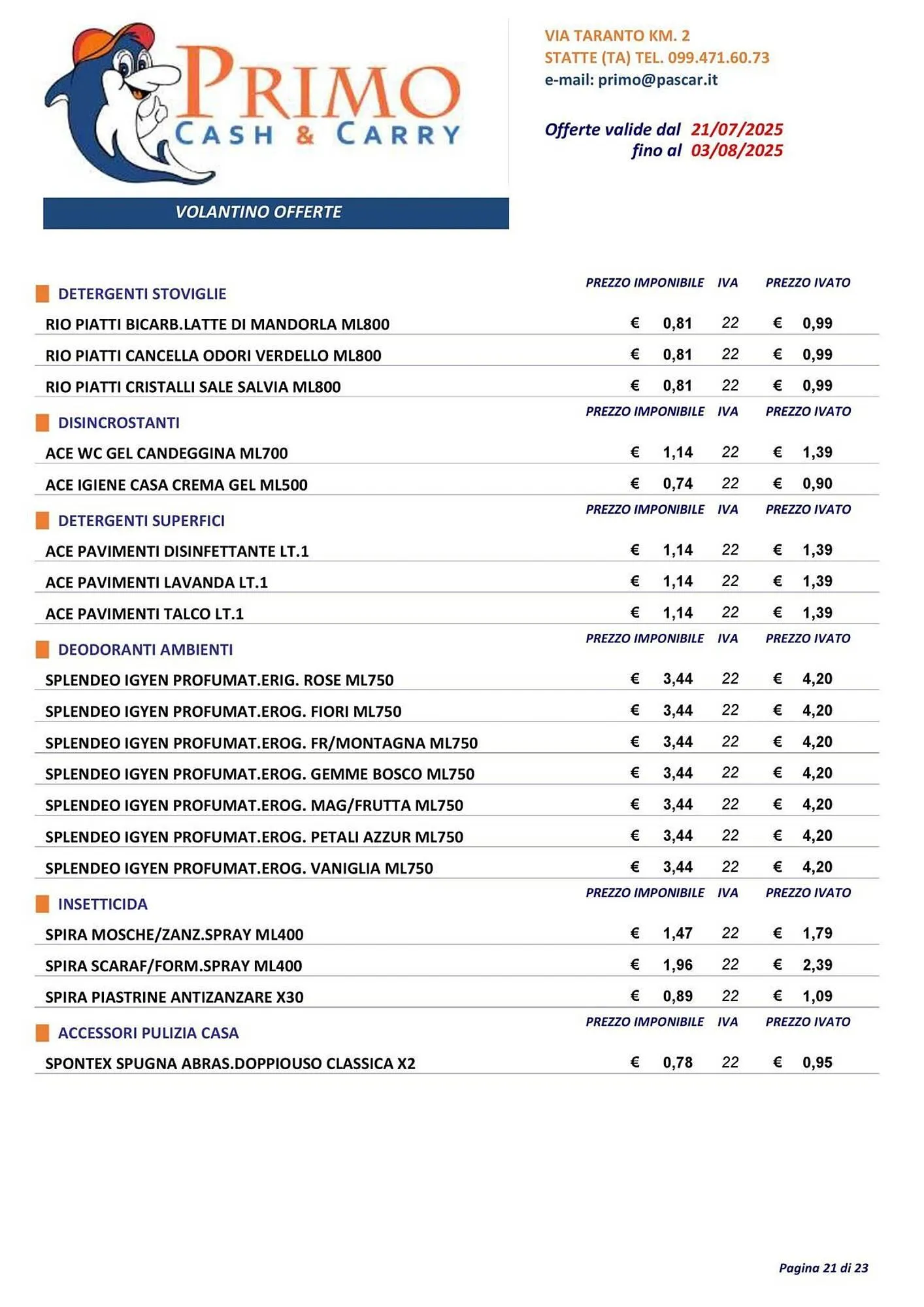 Volantino Gruppo Pascar da 24 luglio a 3 agosto di 2025 - Pagina del volantino 21