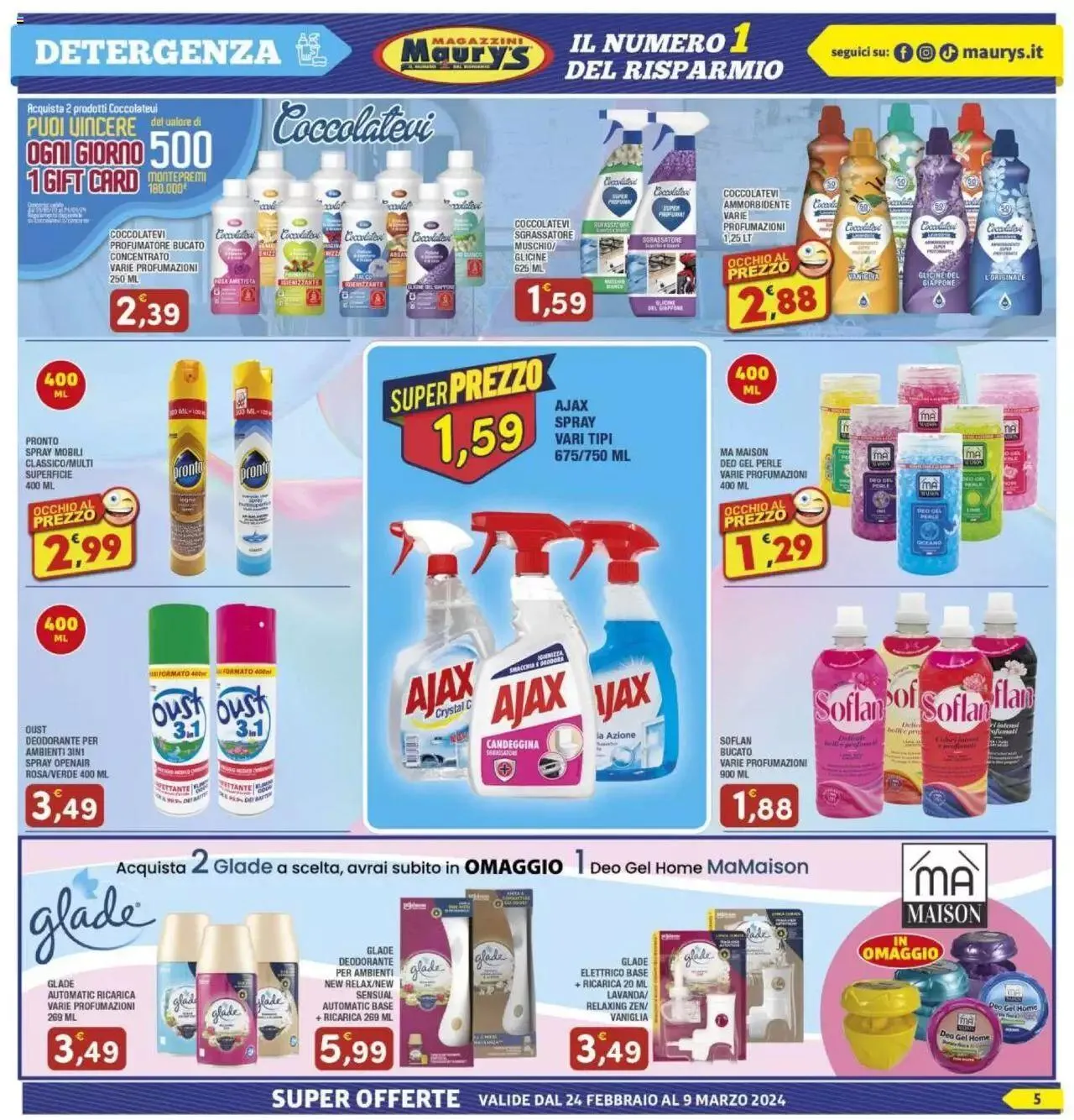 Volantino Maury's da 24 febbraio a 9 marzo di 2024 - Pagina del volantino 5