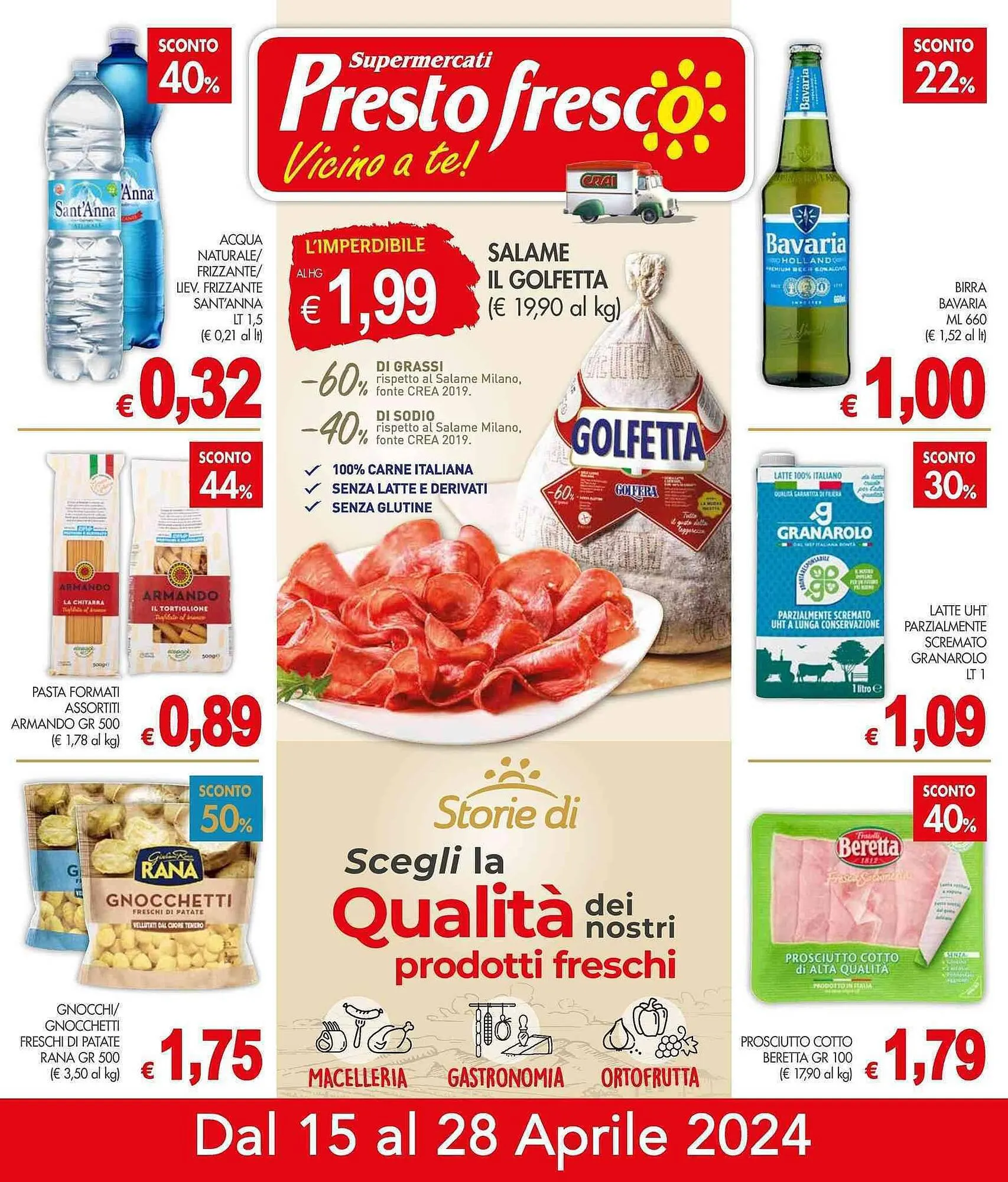 Volantino PrestoFresco da 15 aprile a 28 aprile di 2024 - Pagina del volantino