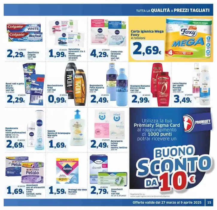 Primavera di risparmio, Sigma da 27 marzo a 9 aprile di 2025 - Pagina del volantino 15
