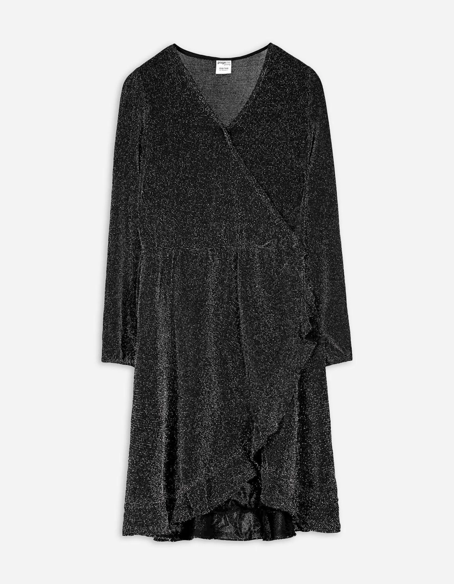 Abito - Effetto incrociato - nero