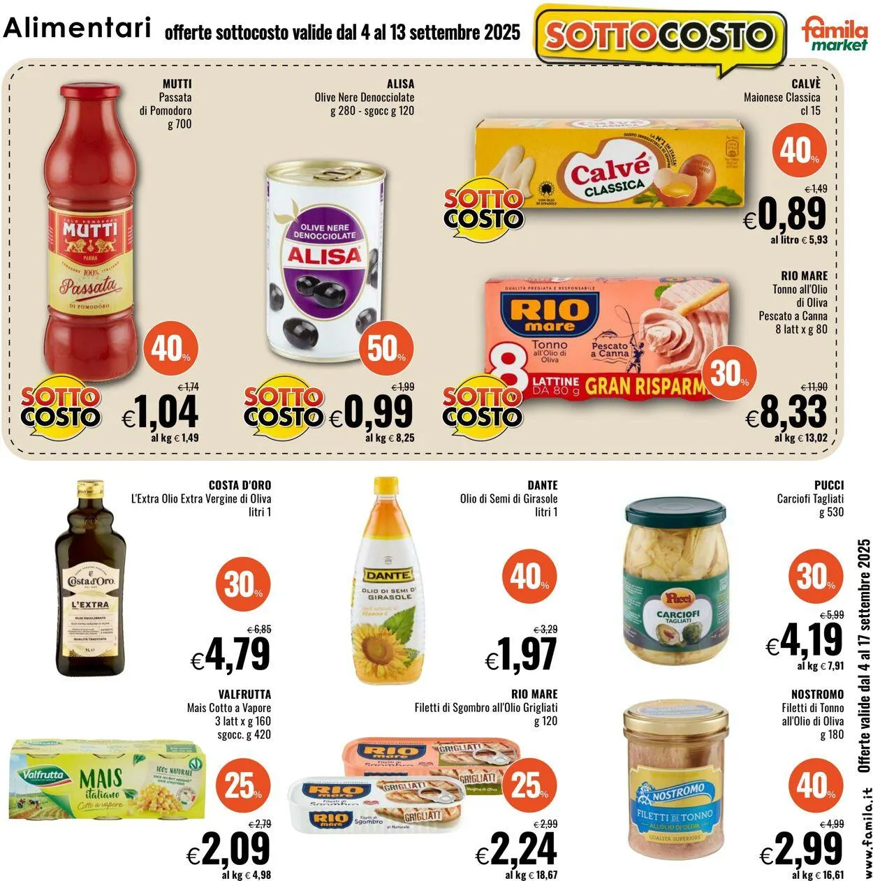 Famila Volantino attuale da 4 settembre a 17 settembre di 2025 - Pagina del volantino 7