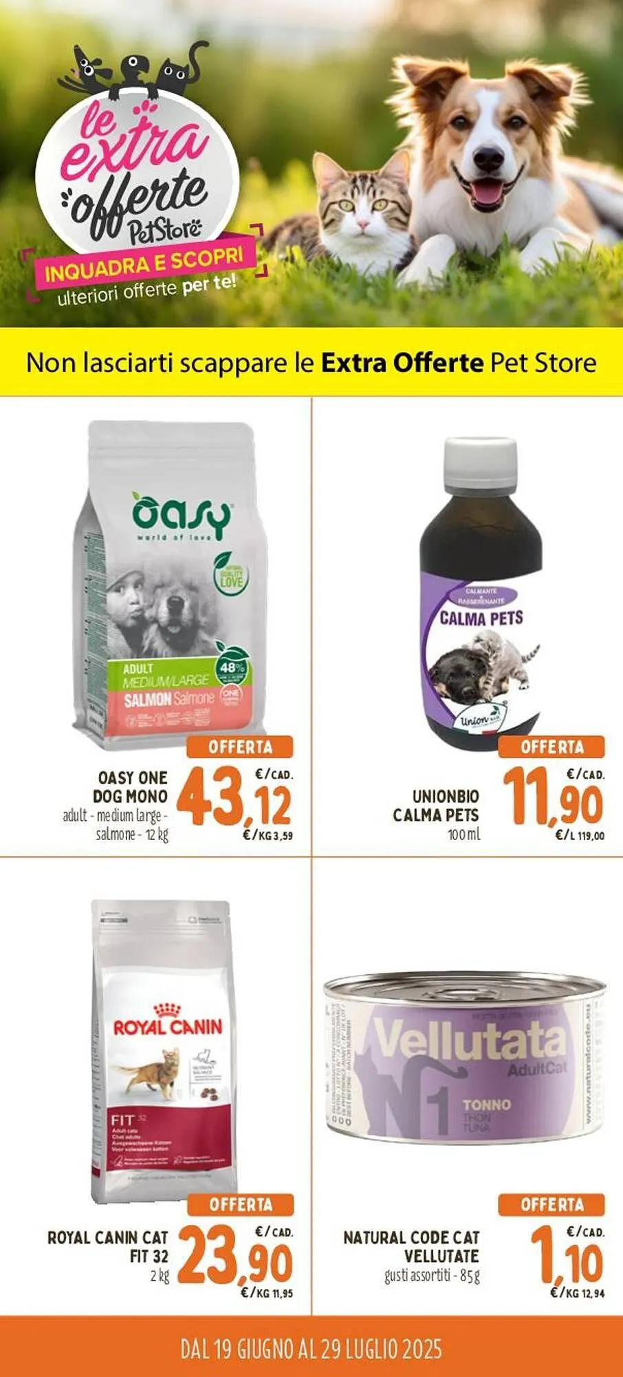 Volantino Pet Store Conad da 19 giugno a 29 luglio di 2025 - Pagina del volantino 1
