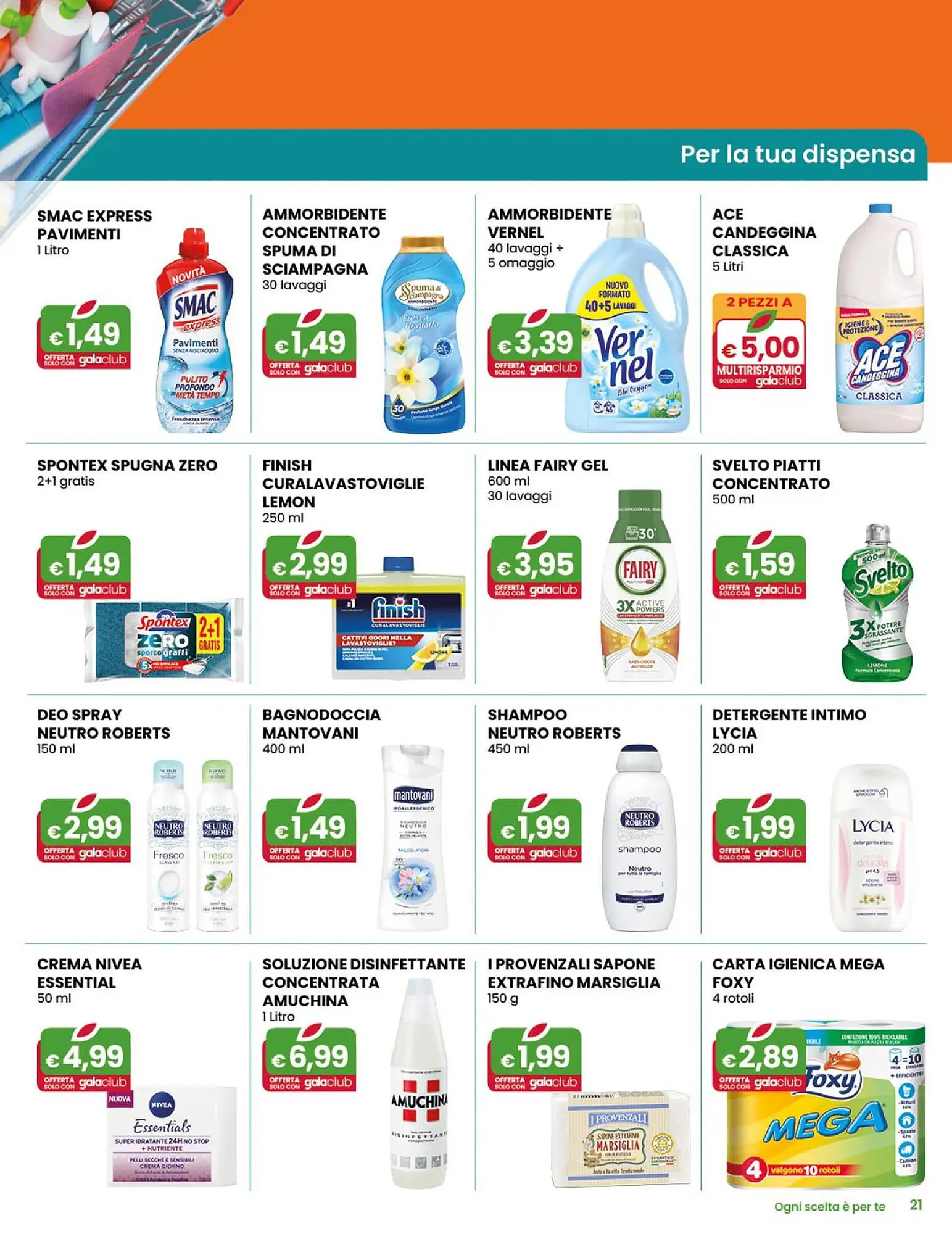 Volantino Gala Supermercati da 17 aprile a 30 aprile di 2024 - Pagina del volantino 21