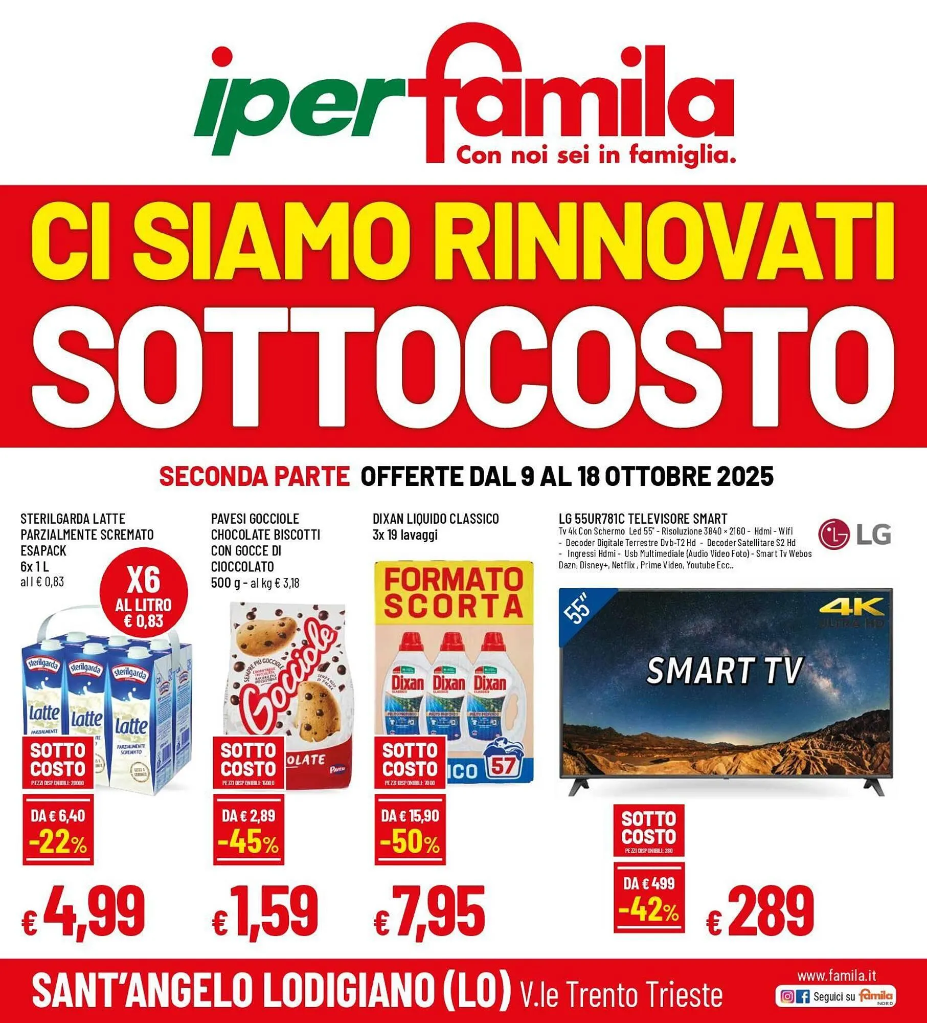 Volantino IperFamila da 9 ottobre a 18 ottobre di 2025 - Pagina del volantino 1