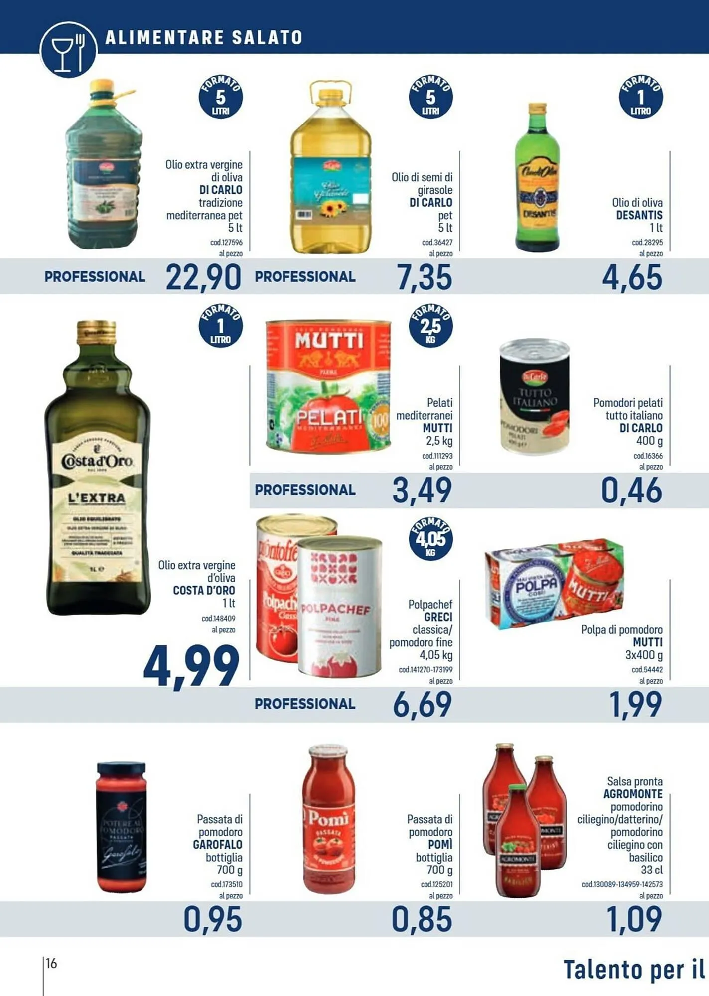 Volantino Talento Professional Store da 2 giugno a 15 giugno di 2025 - Pagina del volantino 16