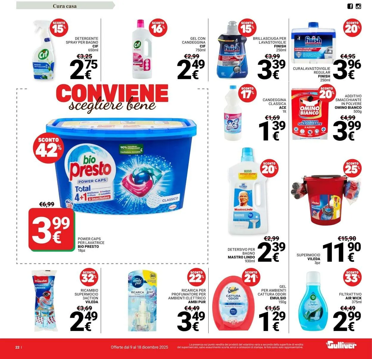 Gulliver Volantino attuale da 9 dicembre a 18 dicembre di 2025 - Pagina del volantino 22