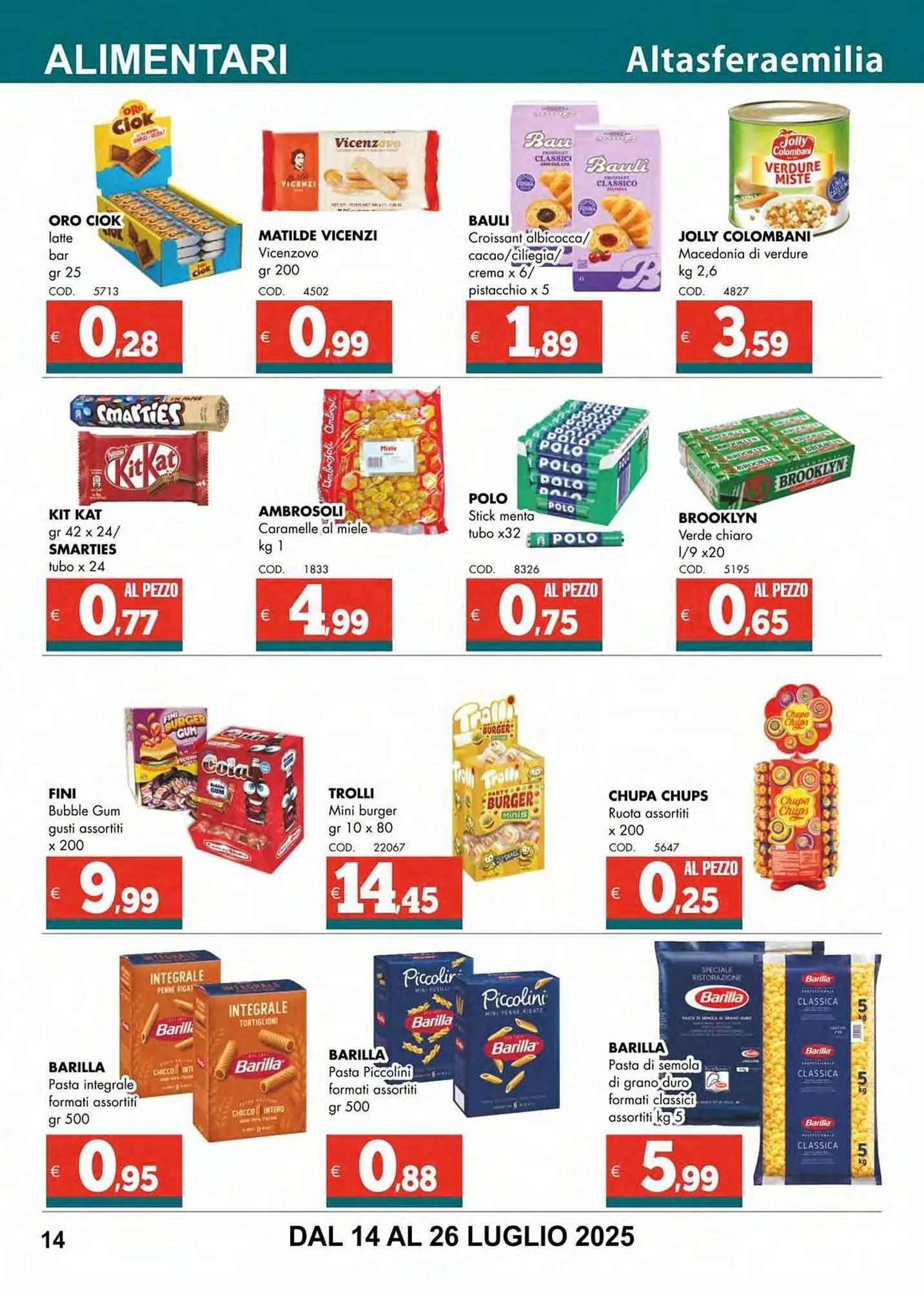 Volantino Altasfera da 14 luglio a 26 luglio di 2025 - Pagina del volantino 14