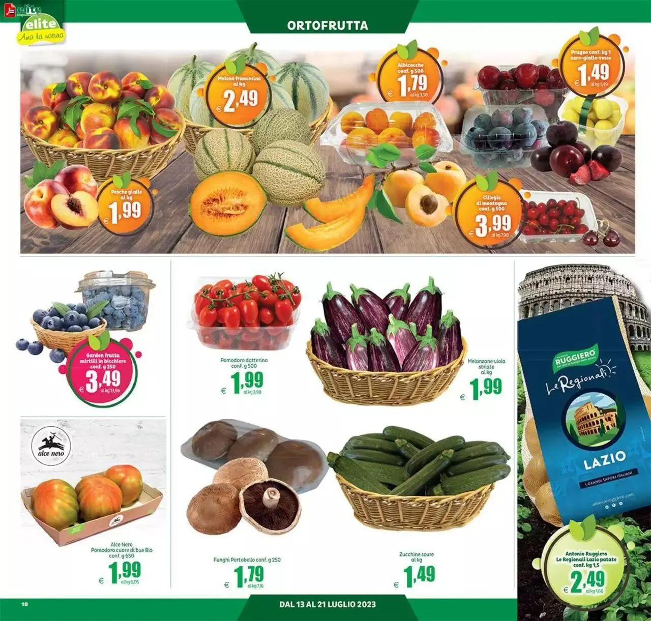 Volantino Elite Supermercati da 13 luglio a 21 luglio di 2023 - Pagina del volantino 18