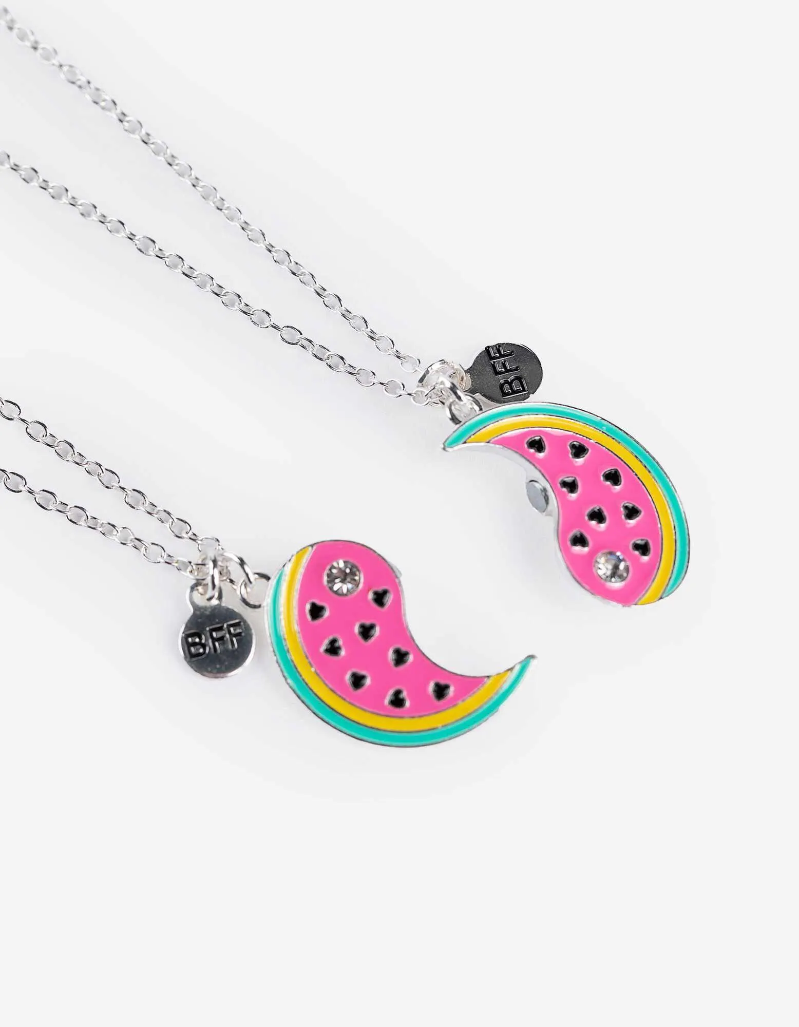 Collana di amicizia - Confezione doppia - argento