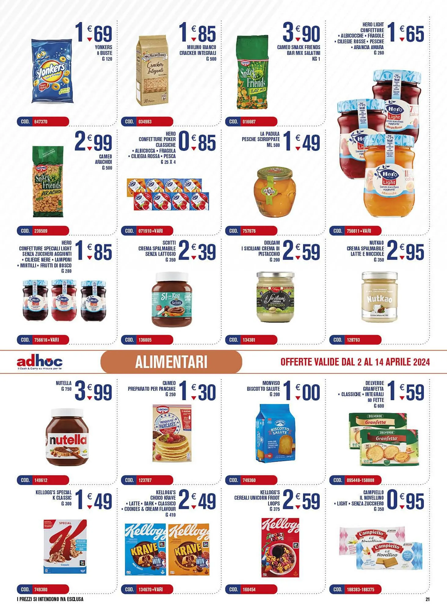 Volantino Adhoc da 2 aprile a 14 aprile di 2024 - Pagina del volantino 21