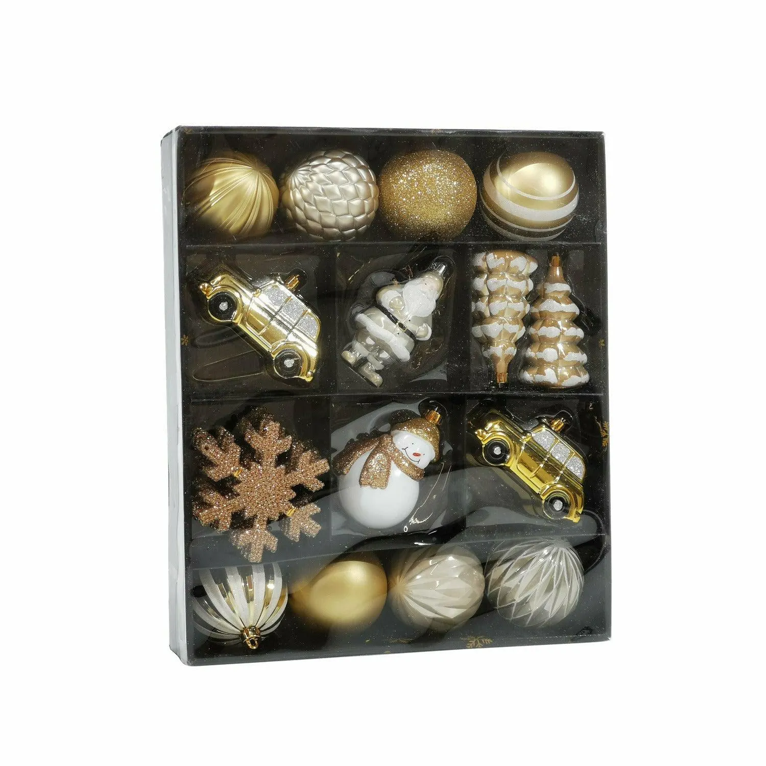 Palle di Natale oro con personaggi