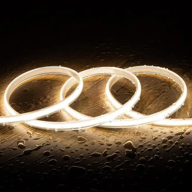 Ledkia Strisica LED Regolabile 220V COB 320 LED/m Bianco Naturale IP65 CRI90 Larghezza 12mm Taglio 50cm 20 m