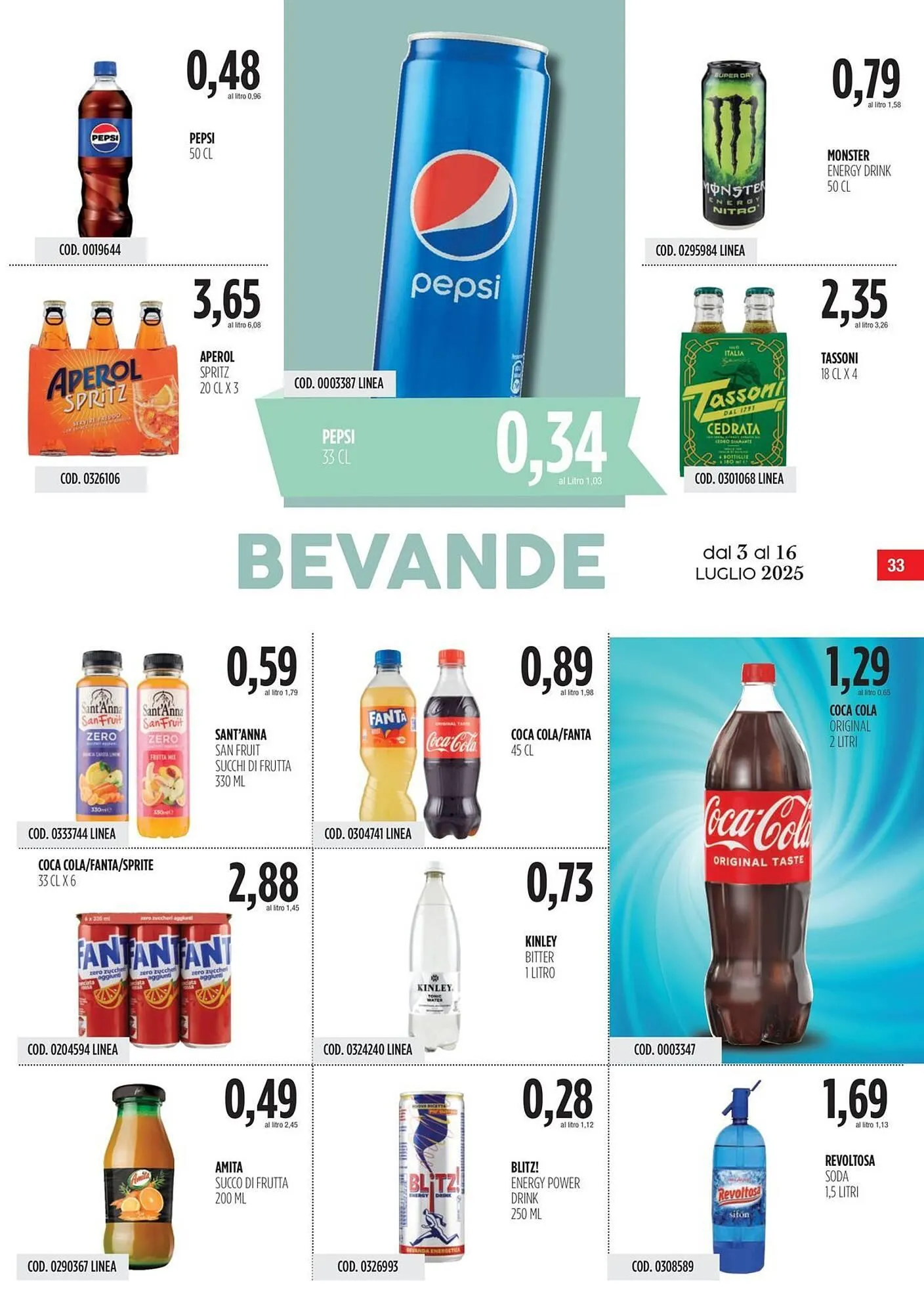 Volantino Carico Cash & Carry da 3 luglio a 16 luglio di 2025 - Pagina del volantino 33