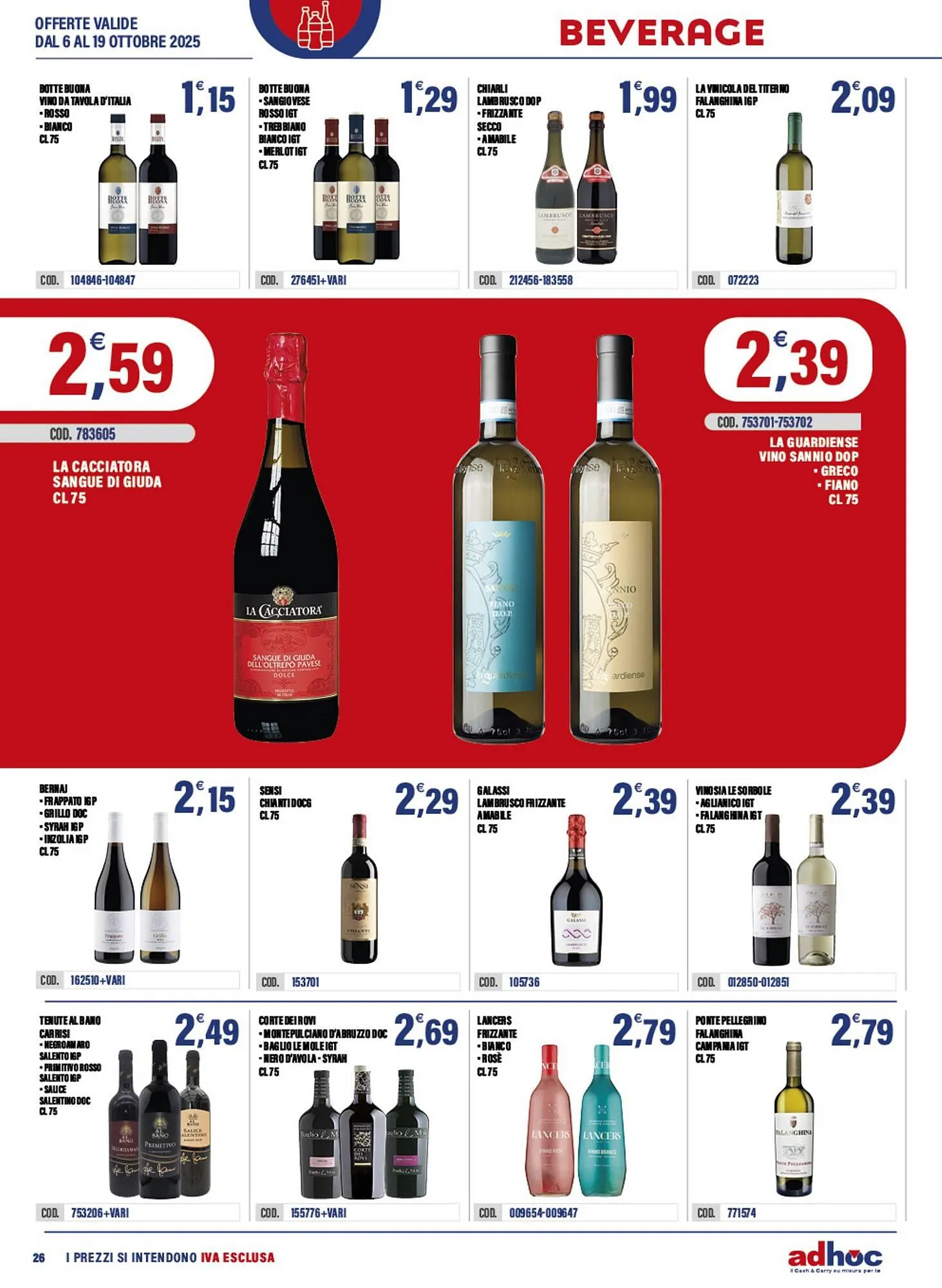 Volantino Adhoc da 6 ottobre a 19 ottobre di 2025 - Pagina del volantino 26