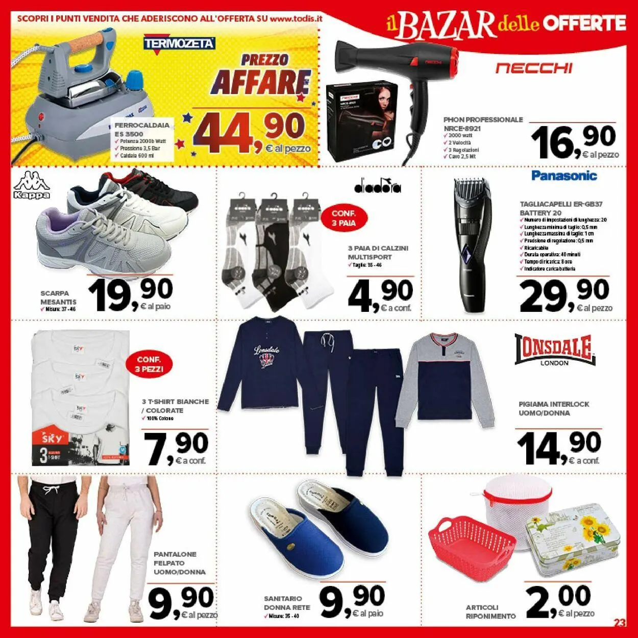 Todis Volantino attuale da 2 ottobre a 16 ottobre di 2024 - Pagina del volantino 23