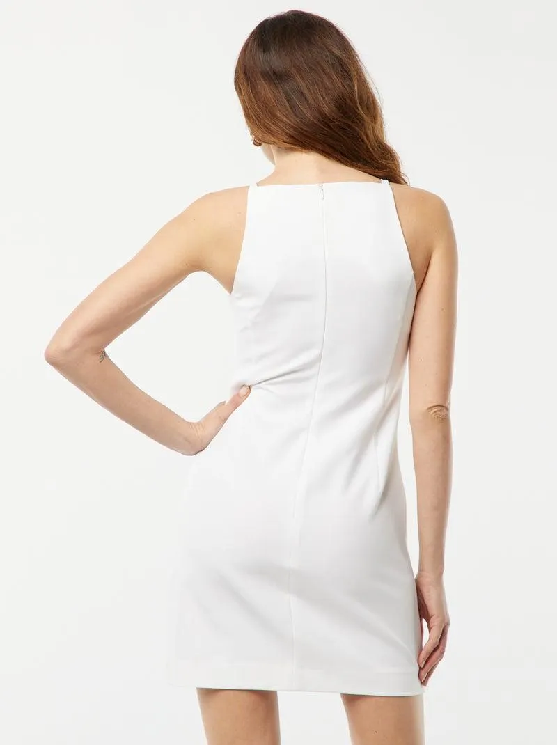 Vestito corto senza maniche - bianco