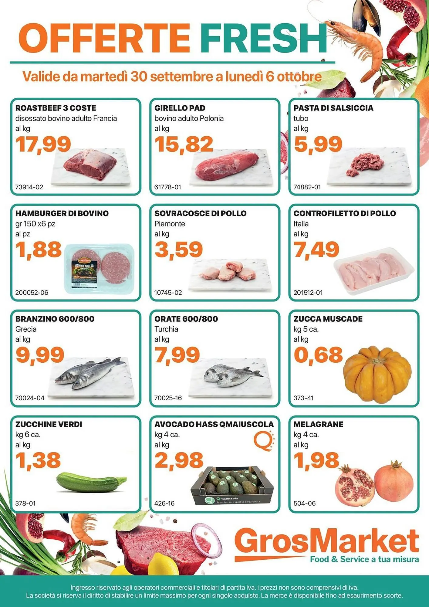 Volantino GrosMarket da 30 settembre a 6 ottobre di 2025 - Pagina del volantino 1
