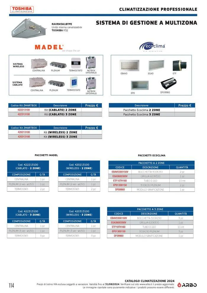 Catalogo climatizzazione 2024 da 17 maggio a 31 dicembre di 2024 - Pagina del volantino 114