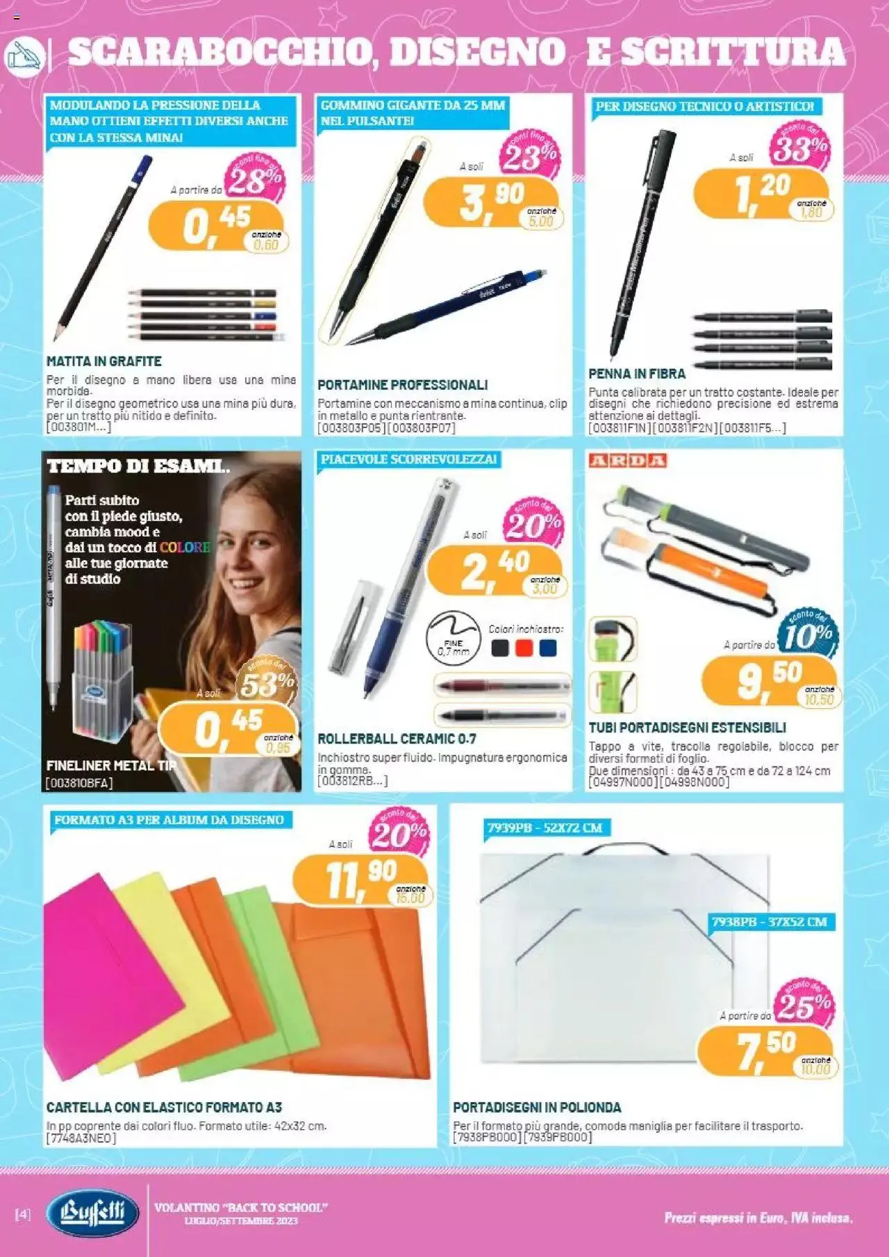 Volantino Buffetti da 1 luglio a 30 settembre di 2023 - Pagina del volantino 4