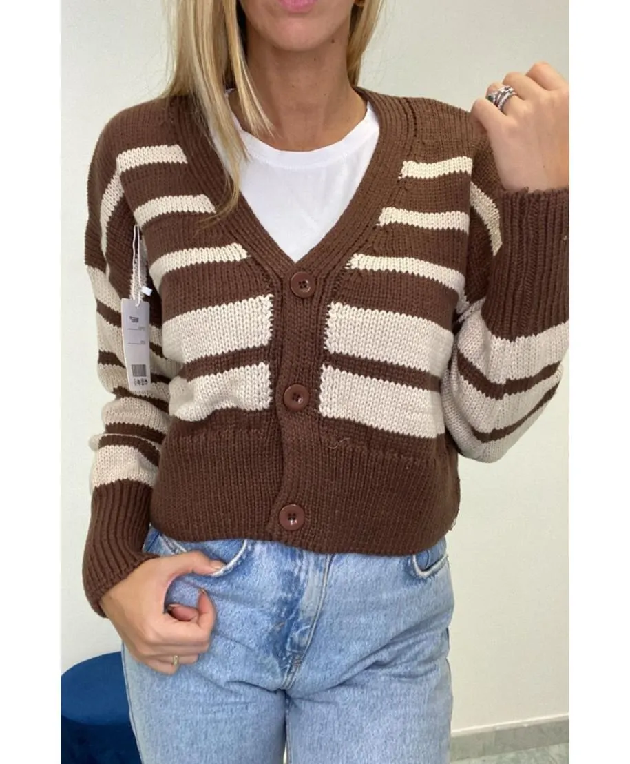 Cardigan righe